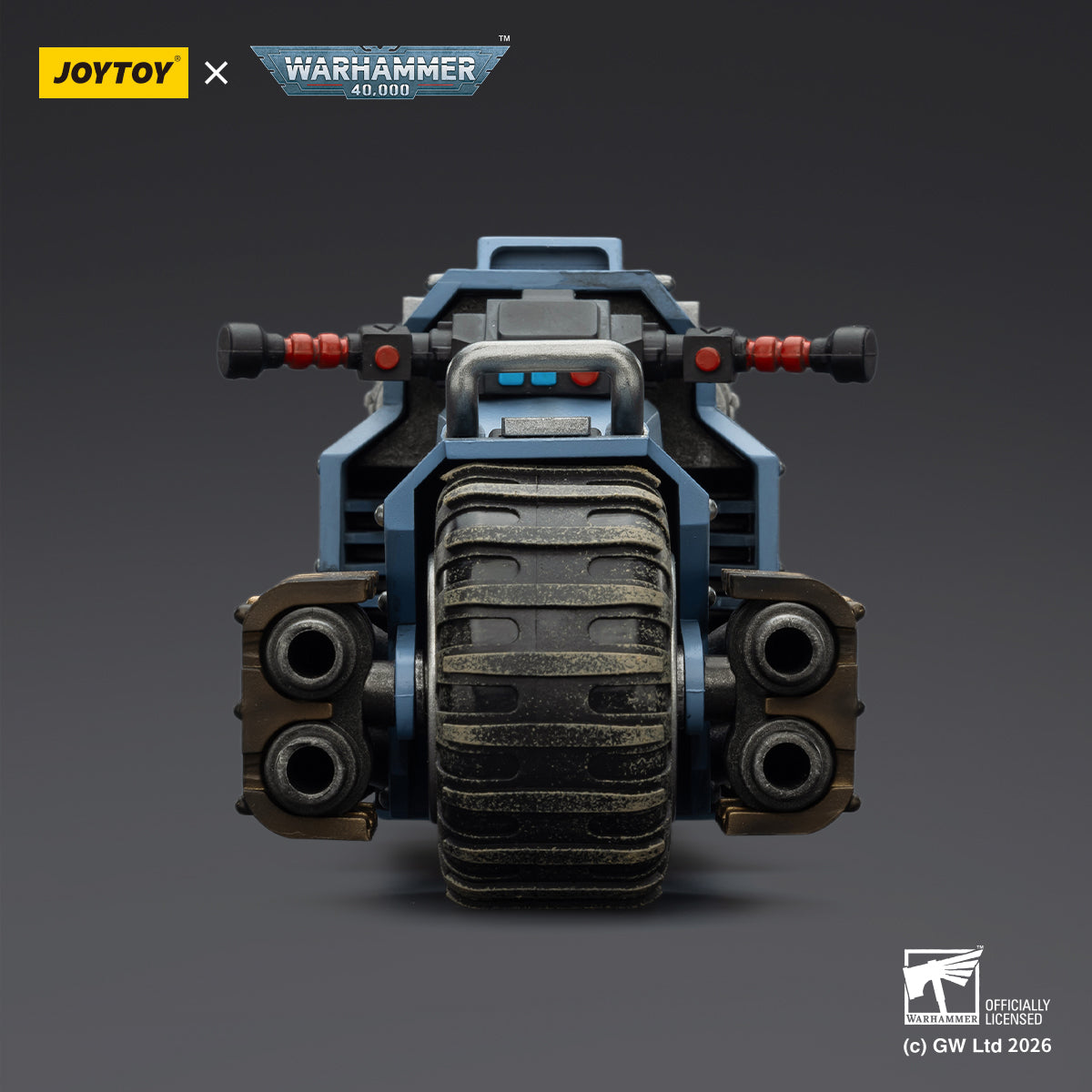 JOYTOY Warhammer 40,000 - Space Wolves Raider-pattern Combat Bike with twin-linked bolt rifles