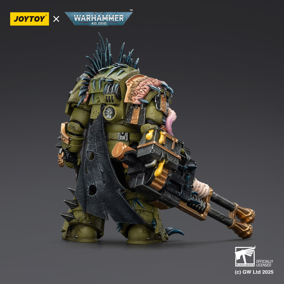 JOYTOY Warhammer 40,000 - Death Guard Blightlord Terminators & Plague Marine Icon Bearer Set