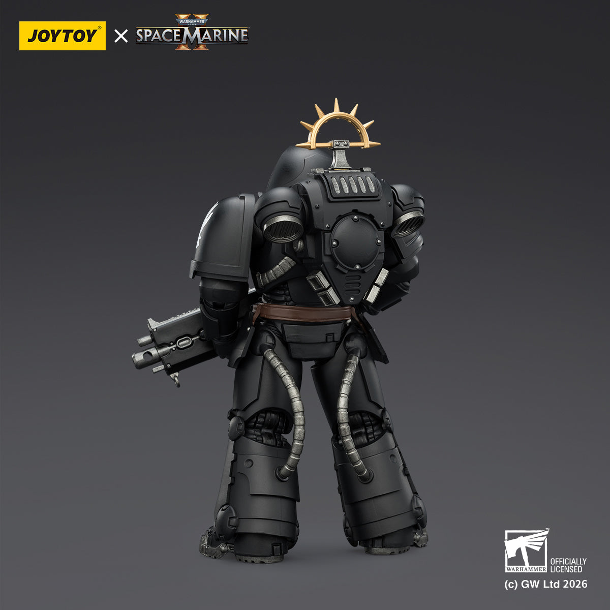 JoyToy Warhammer 40,000: Space Marine 2- Game Edition Iron Hands Heavy Intercessor with Heavy Bolt Rifle and Bolt Pistol