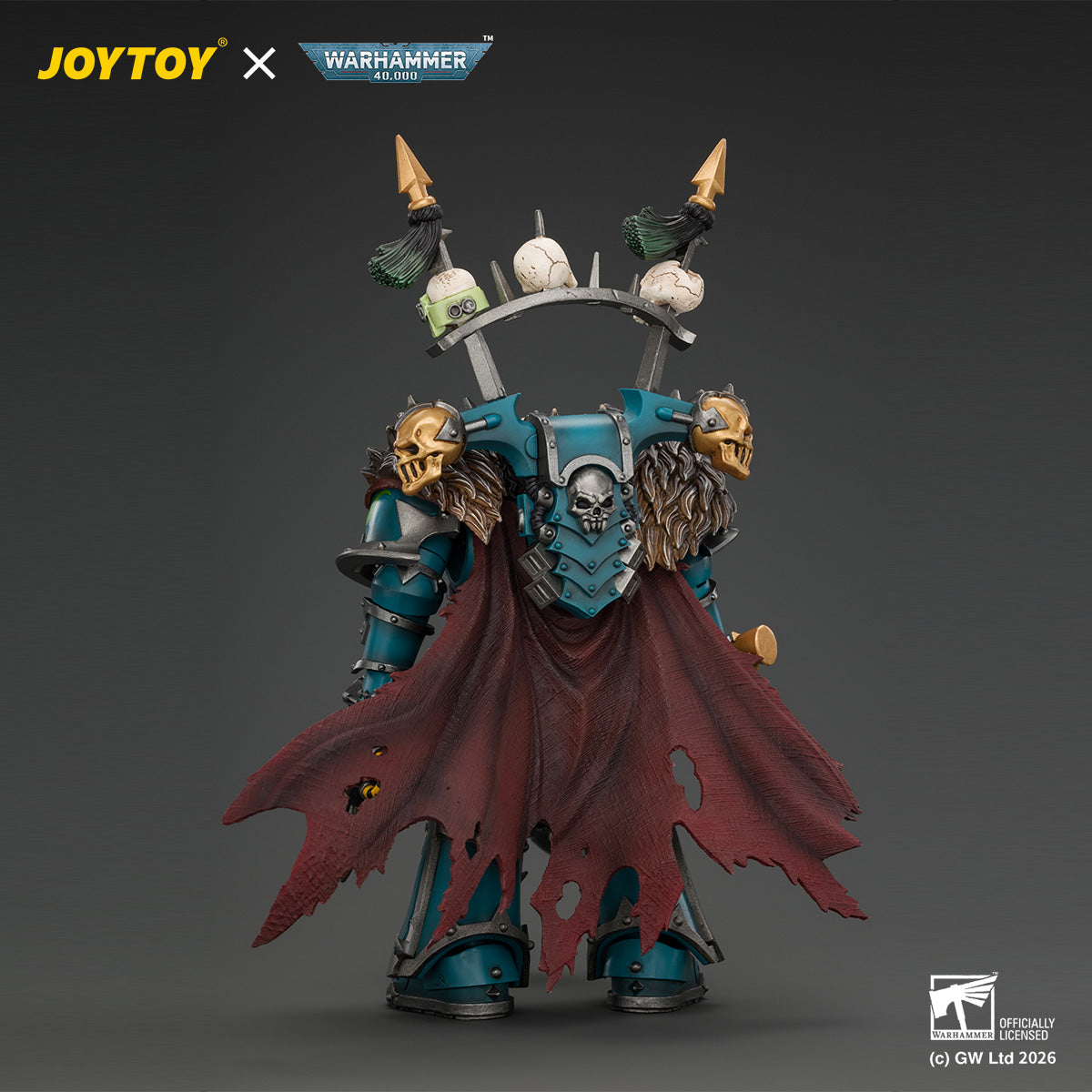 JOYTOY Warhammer 40,000 - Alpha Legion Chaos Lord with Plasma Pistol and Accursed Weapon