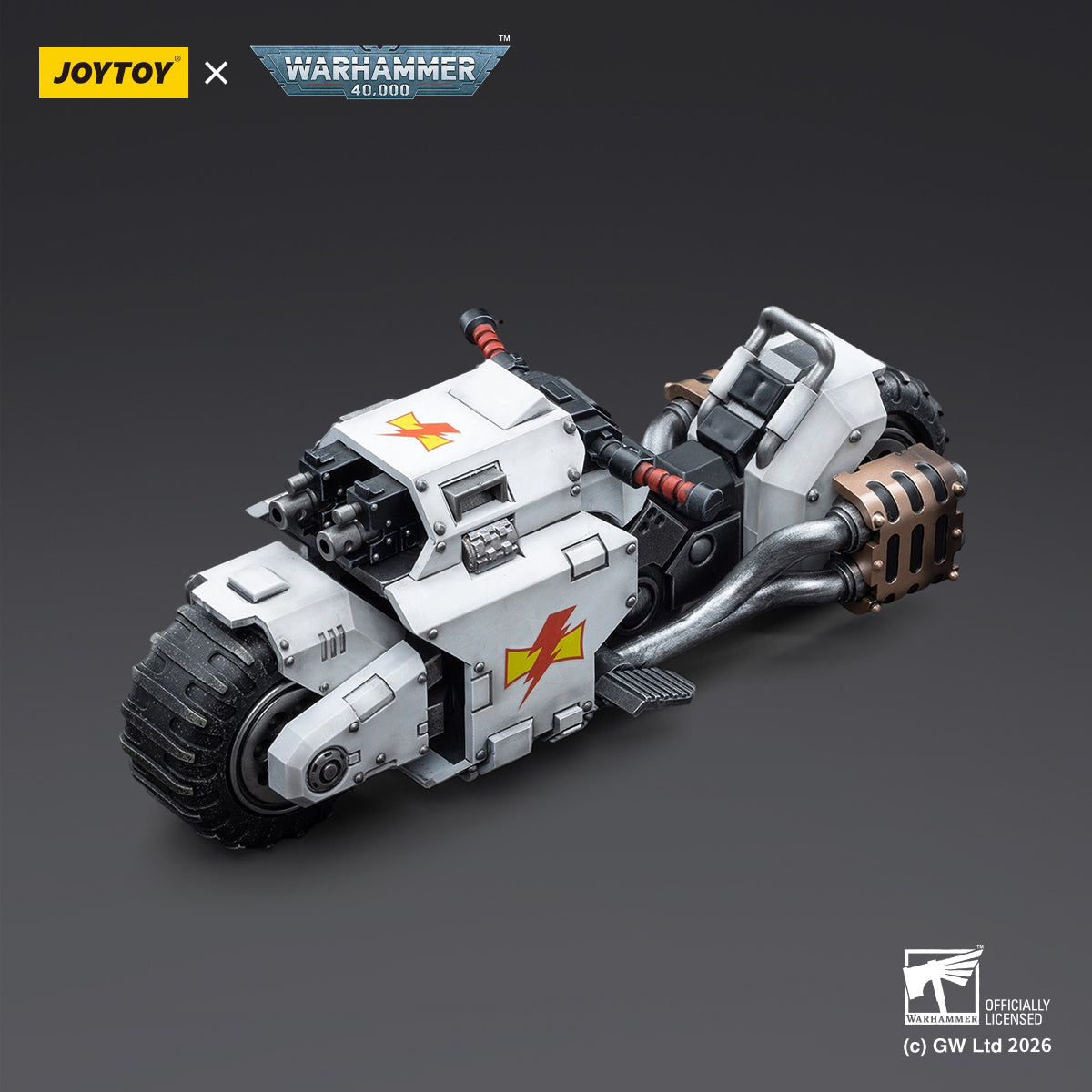 JOYTOY Warhammer 40,000 - White Scars Raider-pattern Combat Bike