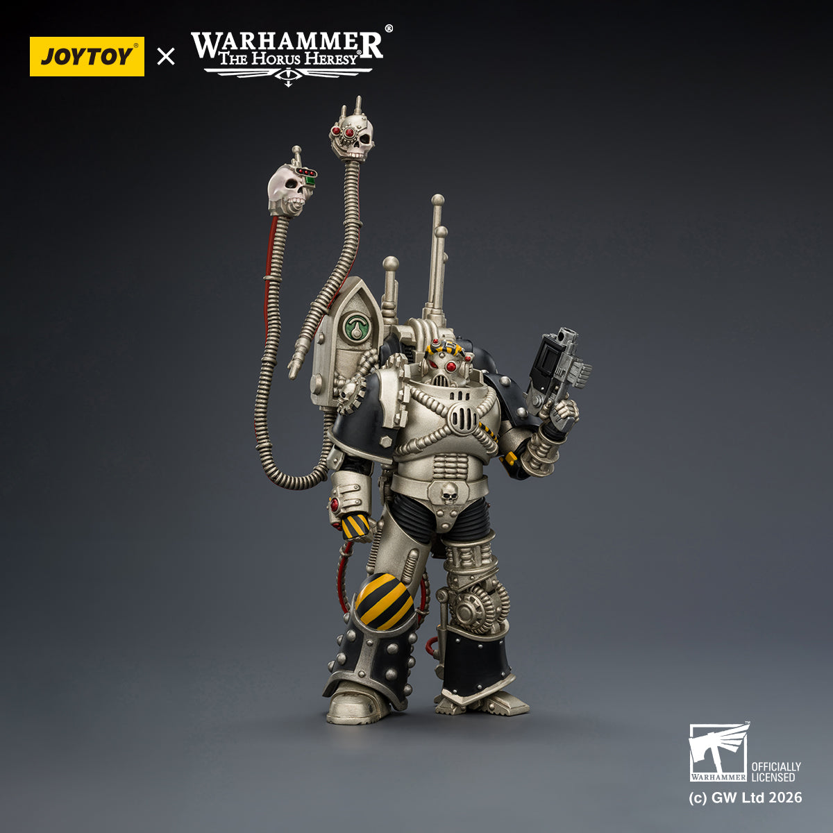 Iron Warriors Legion Praevian 1/18 scale figure - Full articulation and gear display.
