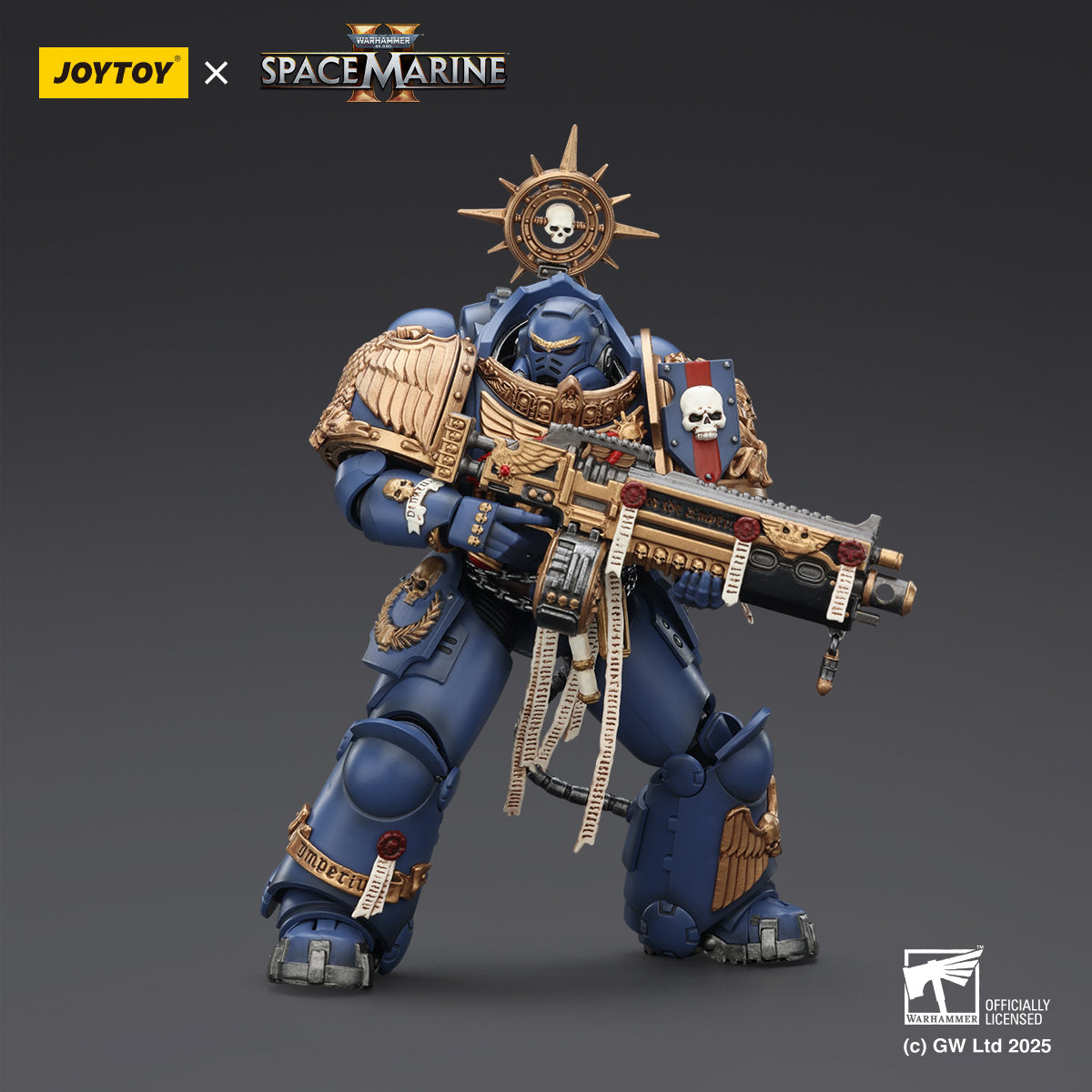 JOYTOY Warhammer 40,000: Space Marine 2 Ultramarines Relic Armour Veterans Squad (Set of 3)