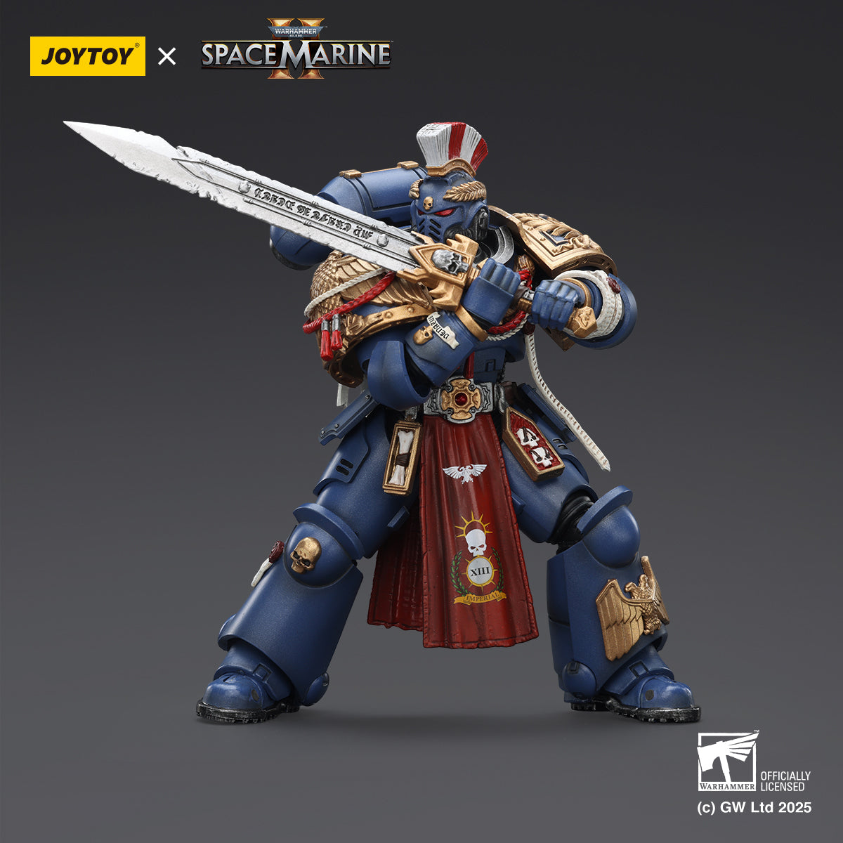 JOYTOY Warhammer 40,000: Space Marine 2 Ultramarines Relic Armour Veterans Squad (Set of 3)