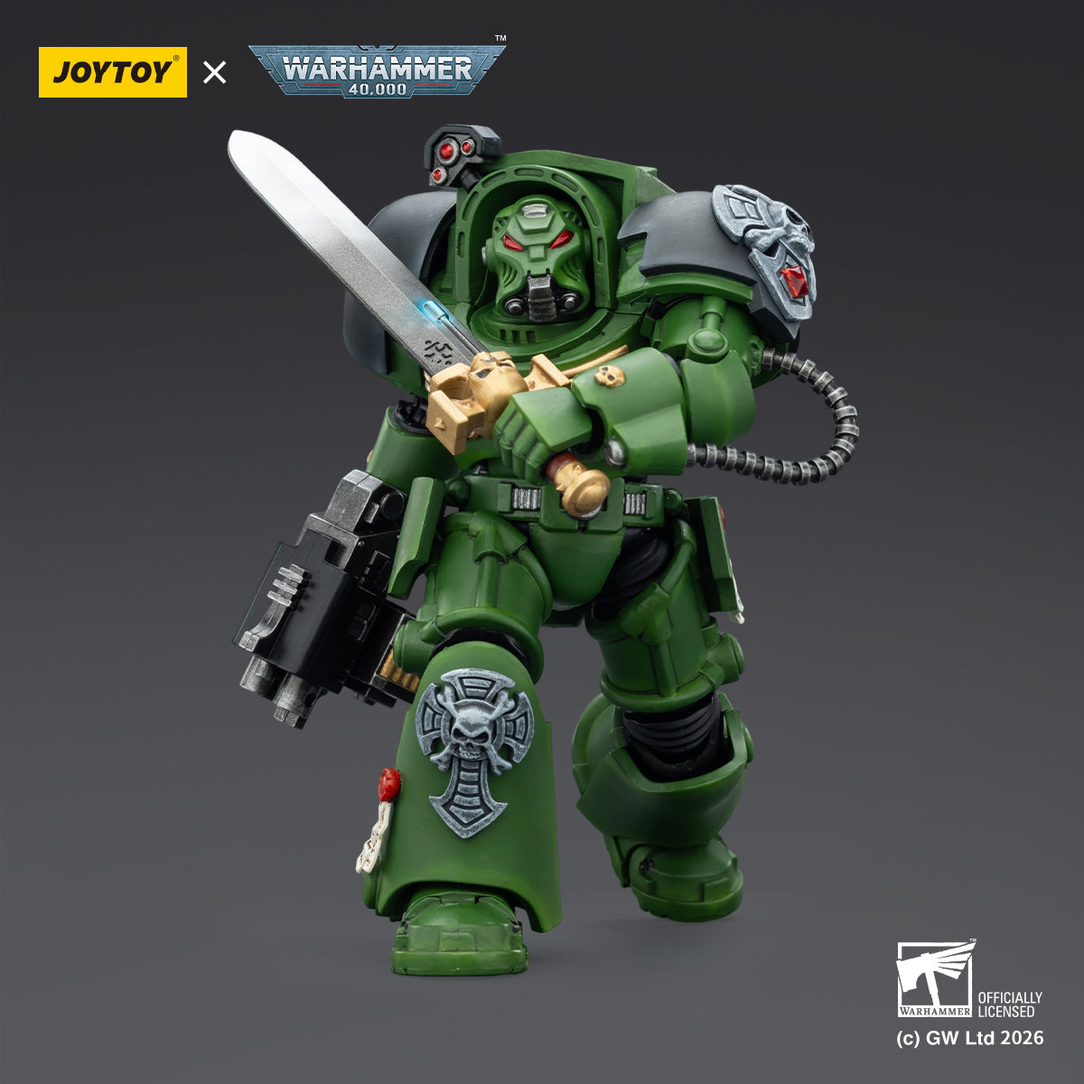 JOYTOY Warhammer 40,000 - Salamanders Terminator Squad (3-Man Unit)