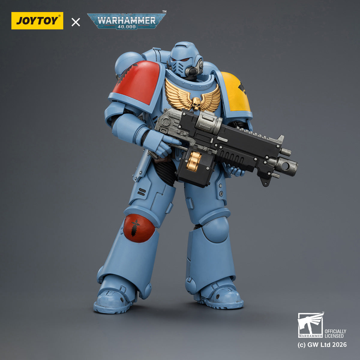 JOYTOY Warhammer 40,000 - Intercessor with Bolt Rifle, Bolt Pistol and Chainsword