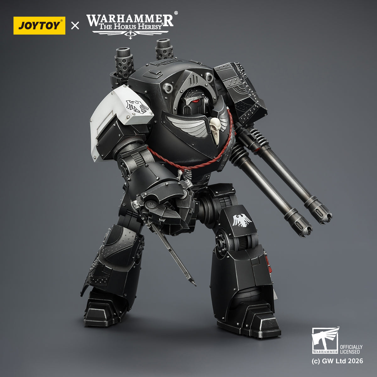 JOYTOY Warhammer The Horus Heresy - Raven Guard Contemptor Dreadnought with Gravis autocannon and Chainfist