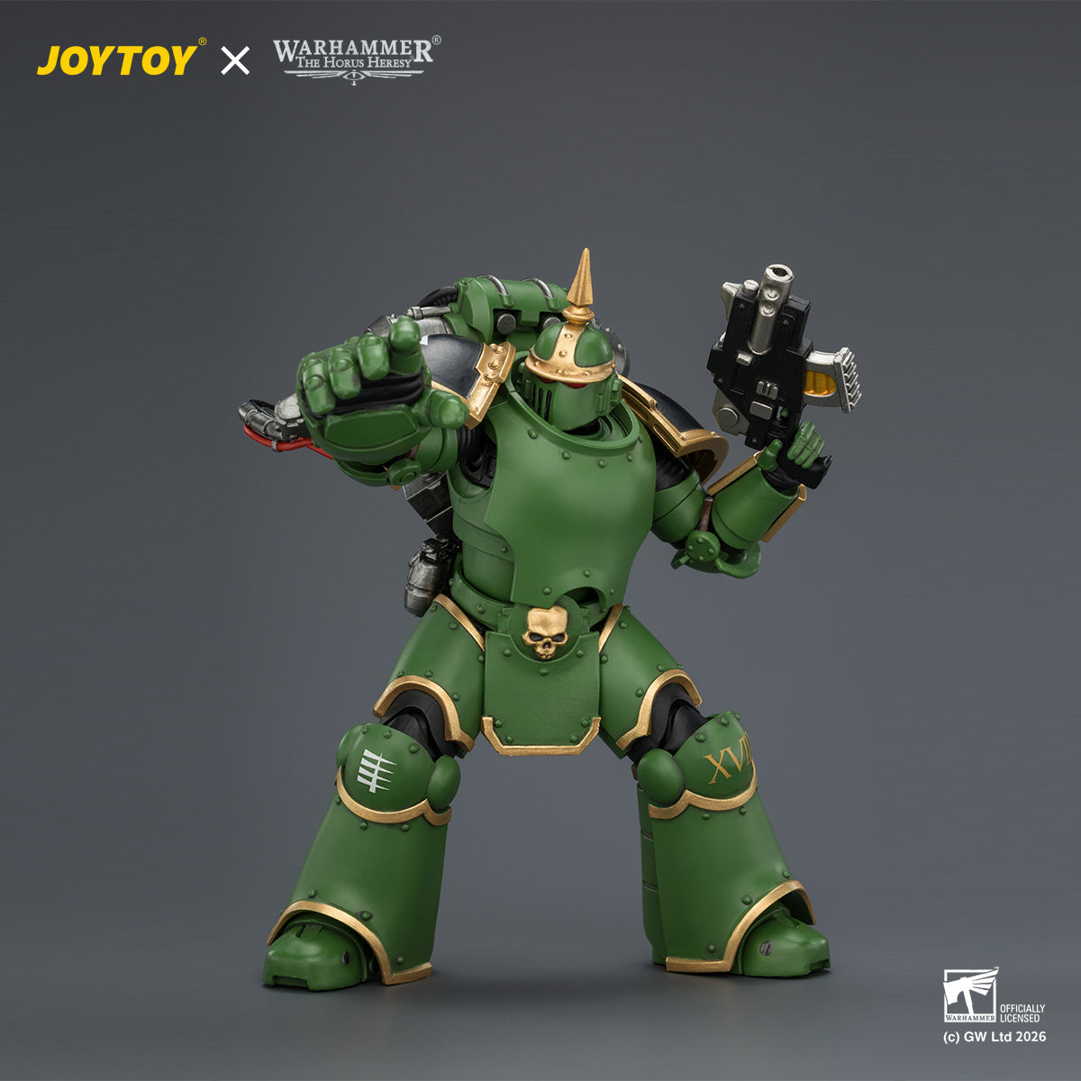 JOYTOY Warhammer The Horus Heresy -Salamanders MK III Tactical Legionary with Plasma Pistol and Bolt Pistol