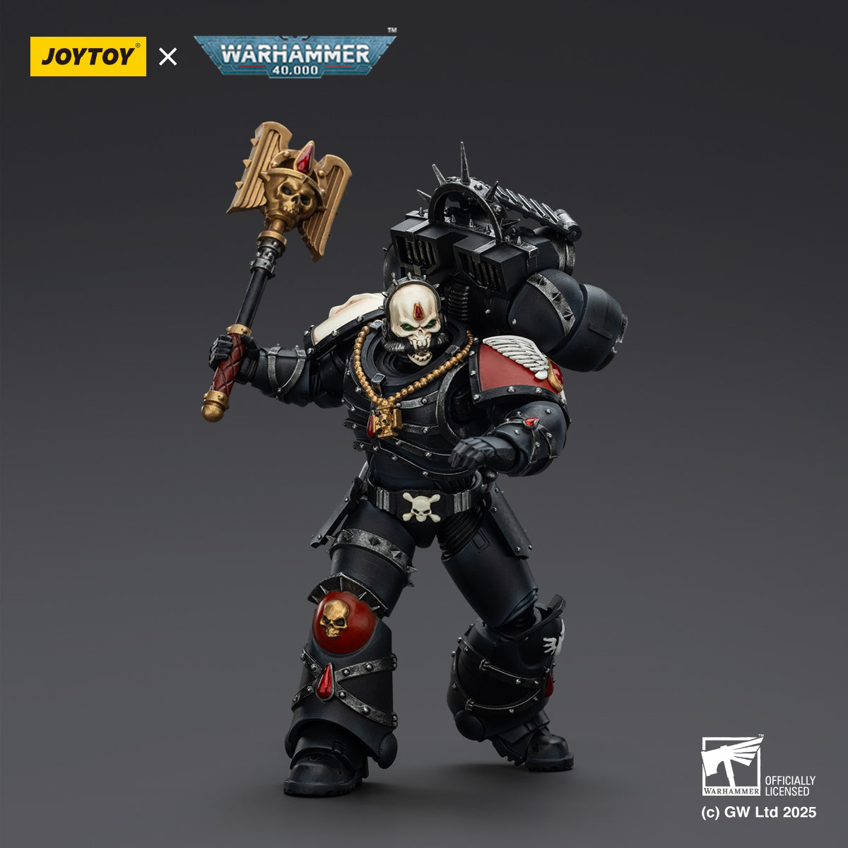 JOYTOY Warhammer 40,000 - Blood Angels Lemartes With Jump Pack,Blood Crozius and Absolver Bolt Pistol