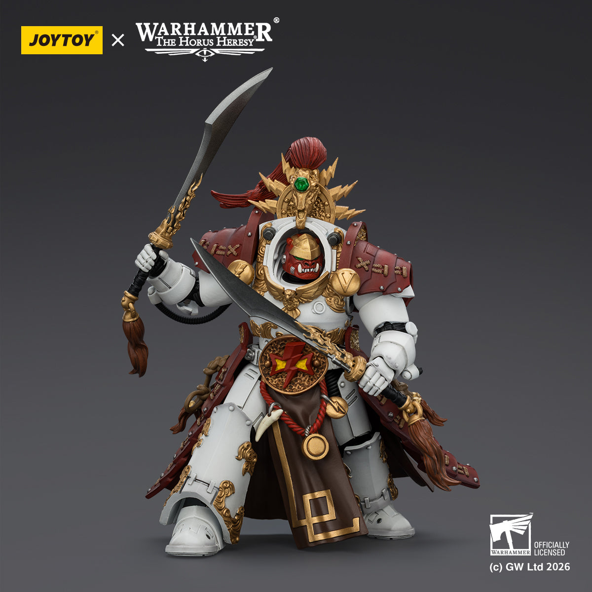 JOYTOY Warhammer The Horus Heresy - White Scars Qin Xa - Master of the Keshig with paired blades‘theTails of the Dragon'