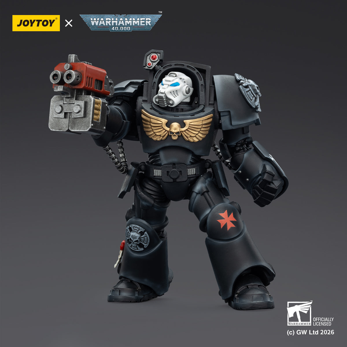 JOYTOY Warhammer 40,000 - Black Templars Terminator Squad (3-Man Unit)