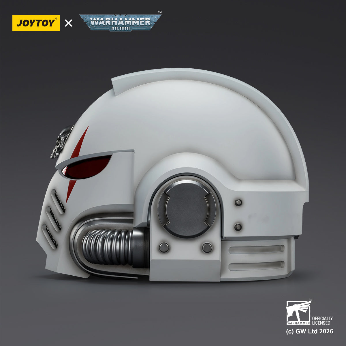 JOYTOY Warhammer 40,000 - White Scars MkX Helmet & Display Stand