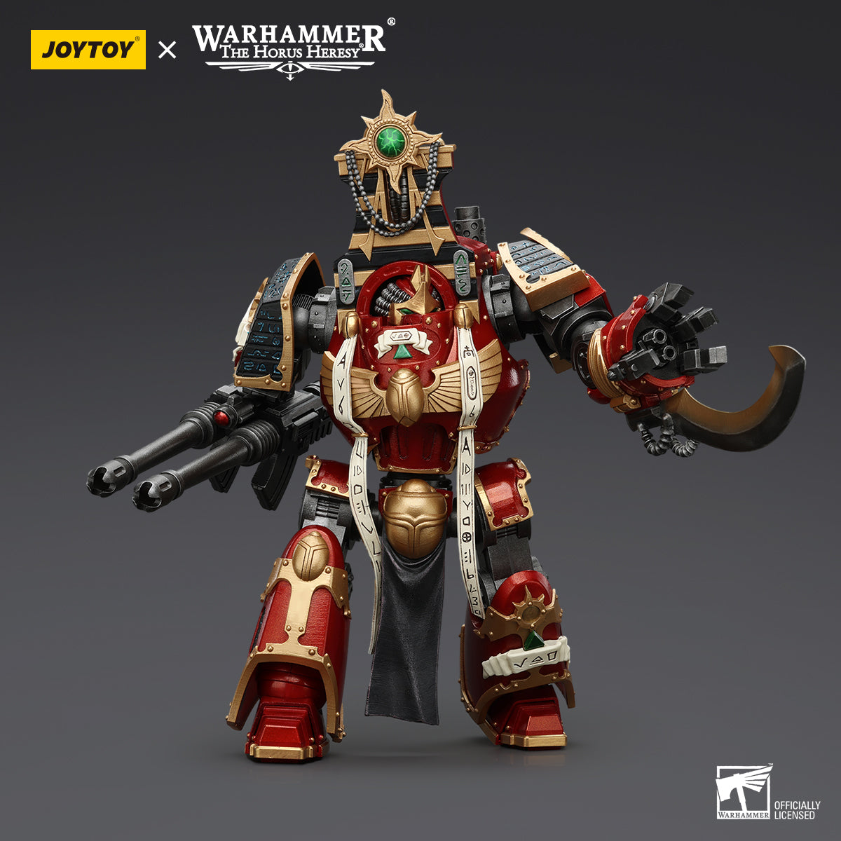 JOYTOY Warhammer The Horus Heresy - Thousand Sons Contemptor-Osiron Dreadnought with Gravis Force Blade and Gravis Autocannon