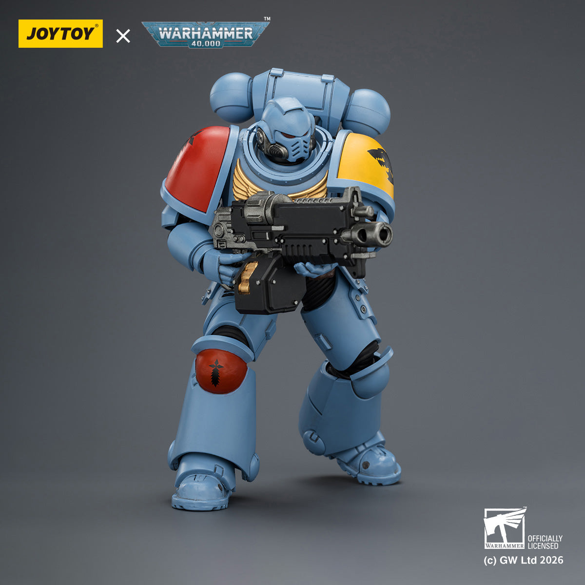 JOYTOY Warhammer 40,000 - Intercessor with Bolt Rifle, Bolt Pistol and Chainsword