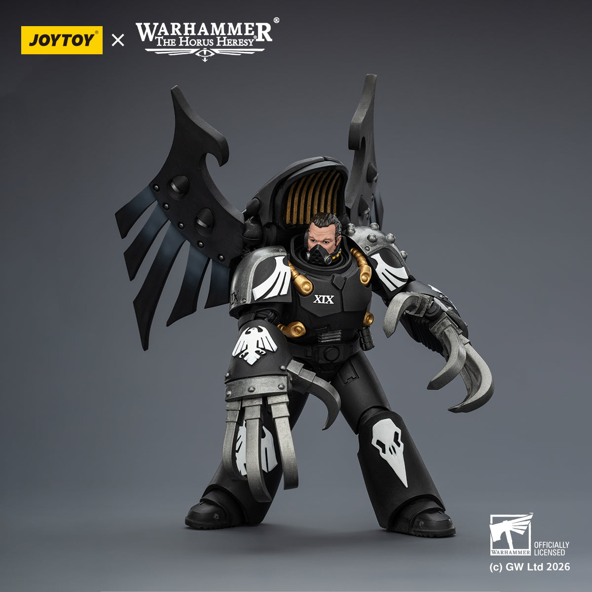 JOYTOY Warhammer The Horus Heresy - Raven Guard Dark Fury, Chooser of the Slain with Raven's Talon claws