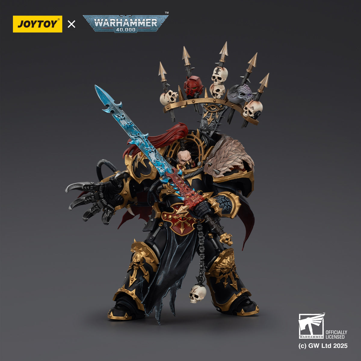 JOYTOY Warhammer 40,000 - Black Legion Abaddon the Despoiler with Drach'nyen and the Talon of Horus