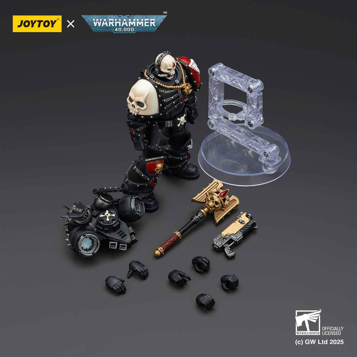 JOYTOY Warhammer 40,000 - Blood Angels Lemartes With Jump Pack,Blood Crozius and Absolver Bolt Pistol