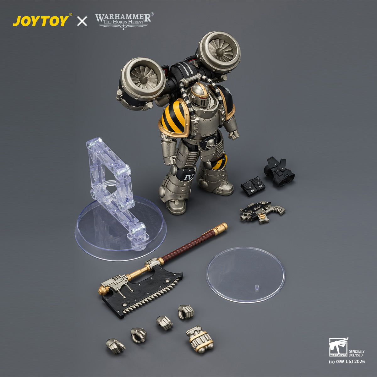 JOYTOY Warhammer The Horus Heresy - Iron Warriors MkII Assault Squad Set (3 Figures)