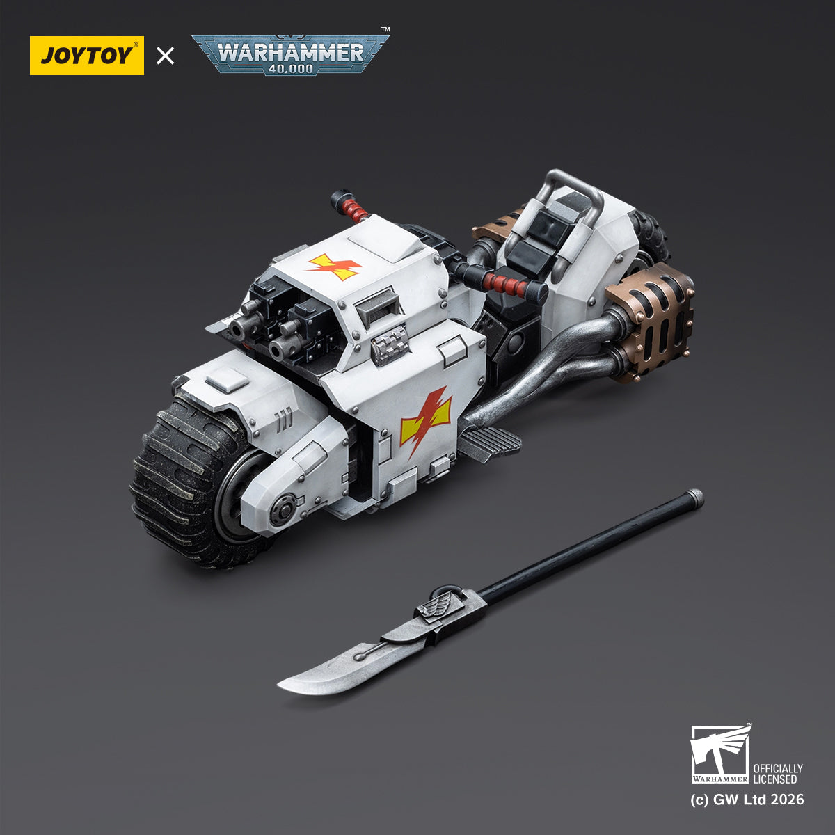 JOYTOY Warhammer 40,000 - White Scars Raider-pattern Combat Bike