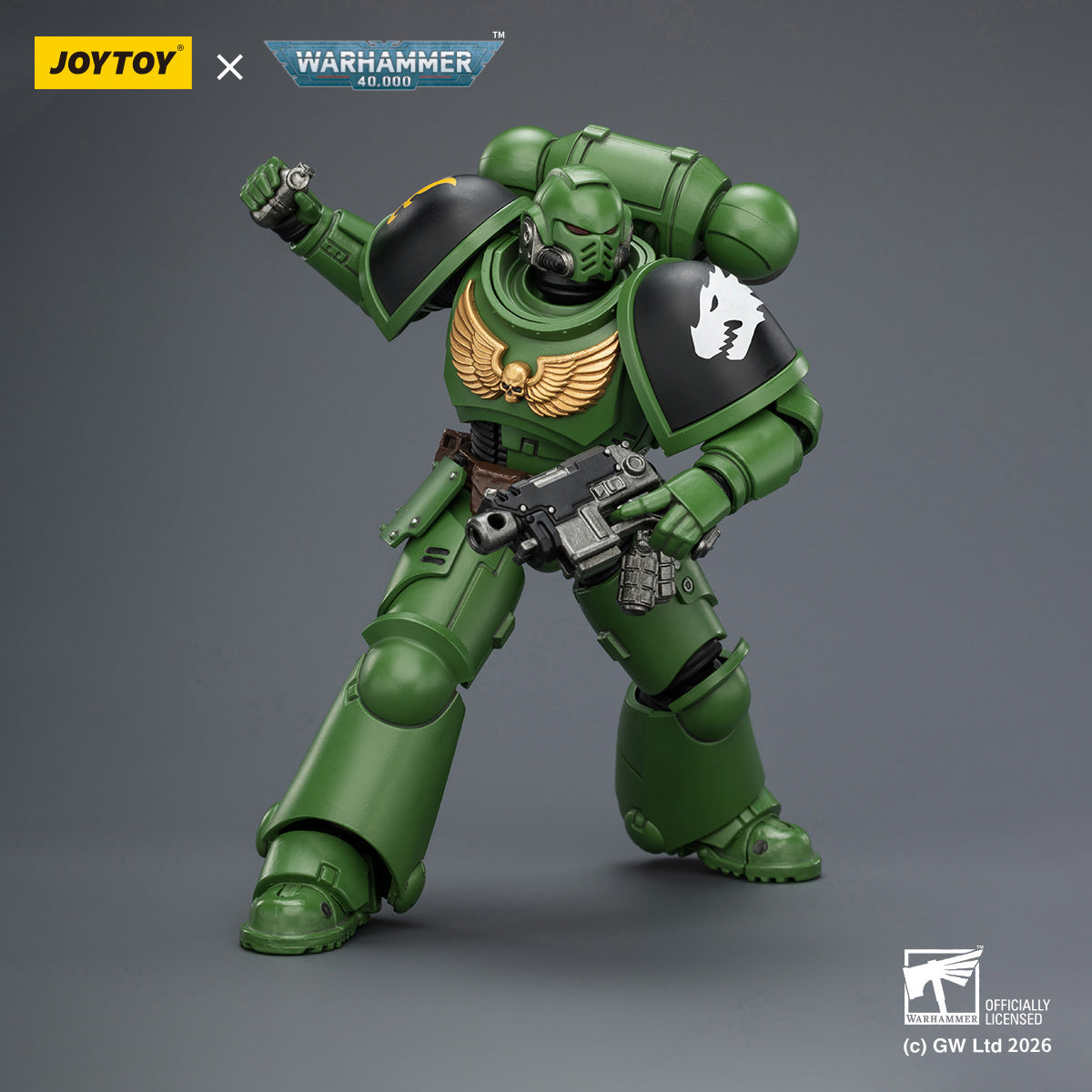 JOYTOY Warhammer 40,000 - Intercessor with Bolt Rifle, Bolt Pistol and Chainsword