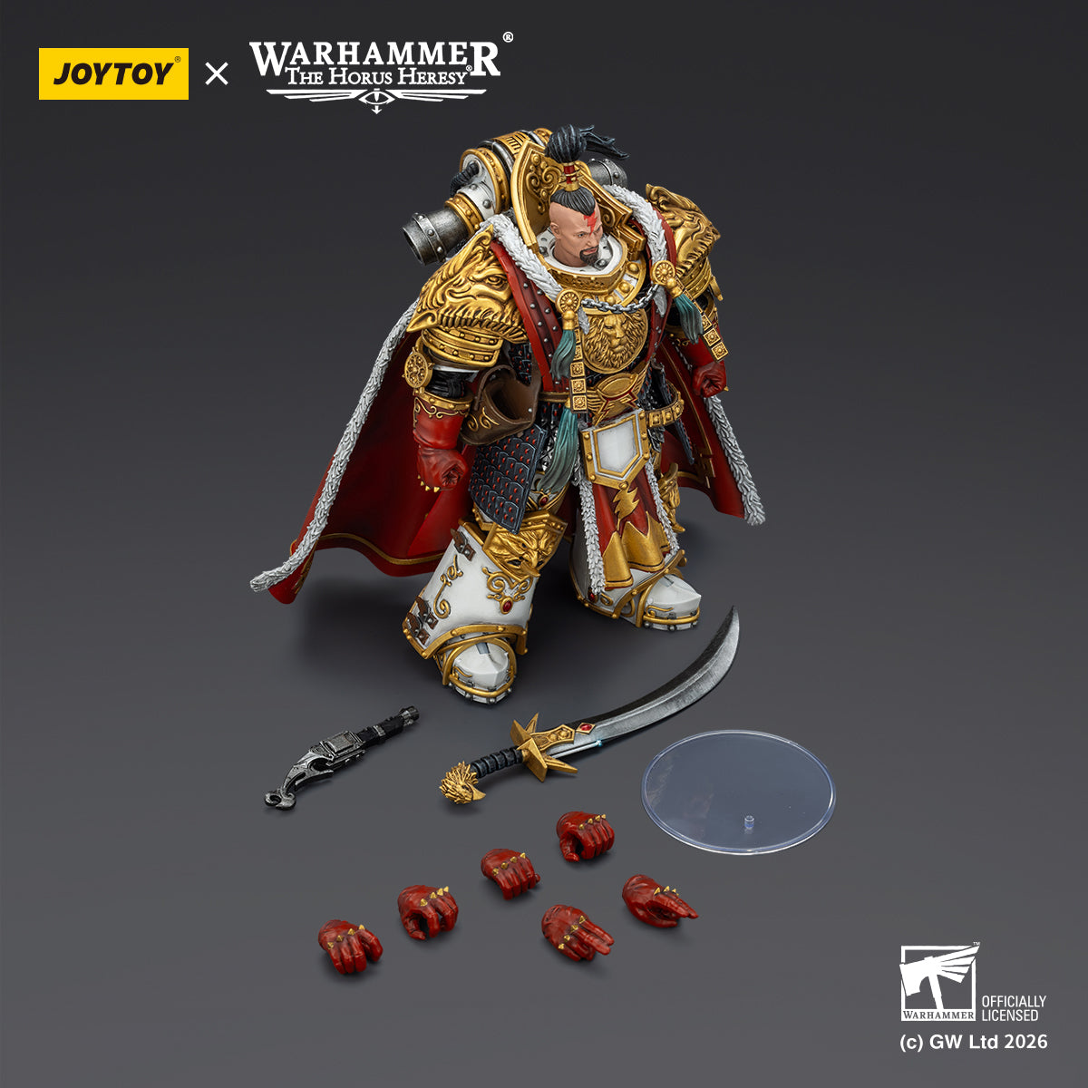 1/18 scale Jaghatai Khan by ThroneTerra - Dynamic warrior pose showcasing the speed of the White Scars.