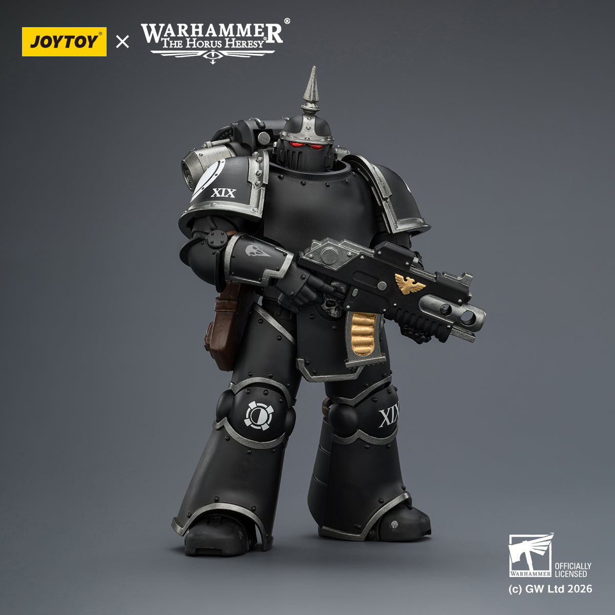 JOYTOY Warhammer The Horus Heresy - Raven Guard MK III Tactical Legionary with Bolter and Bolt Pistol