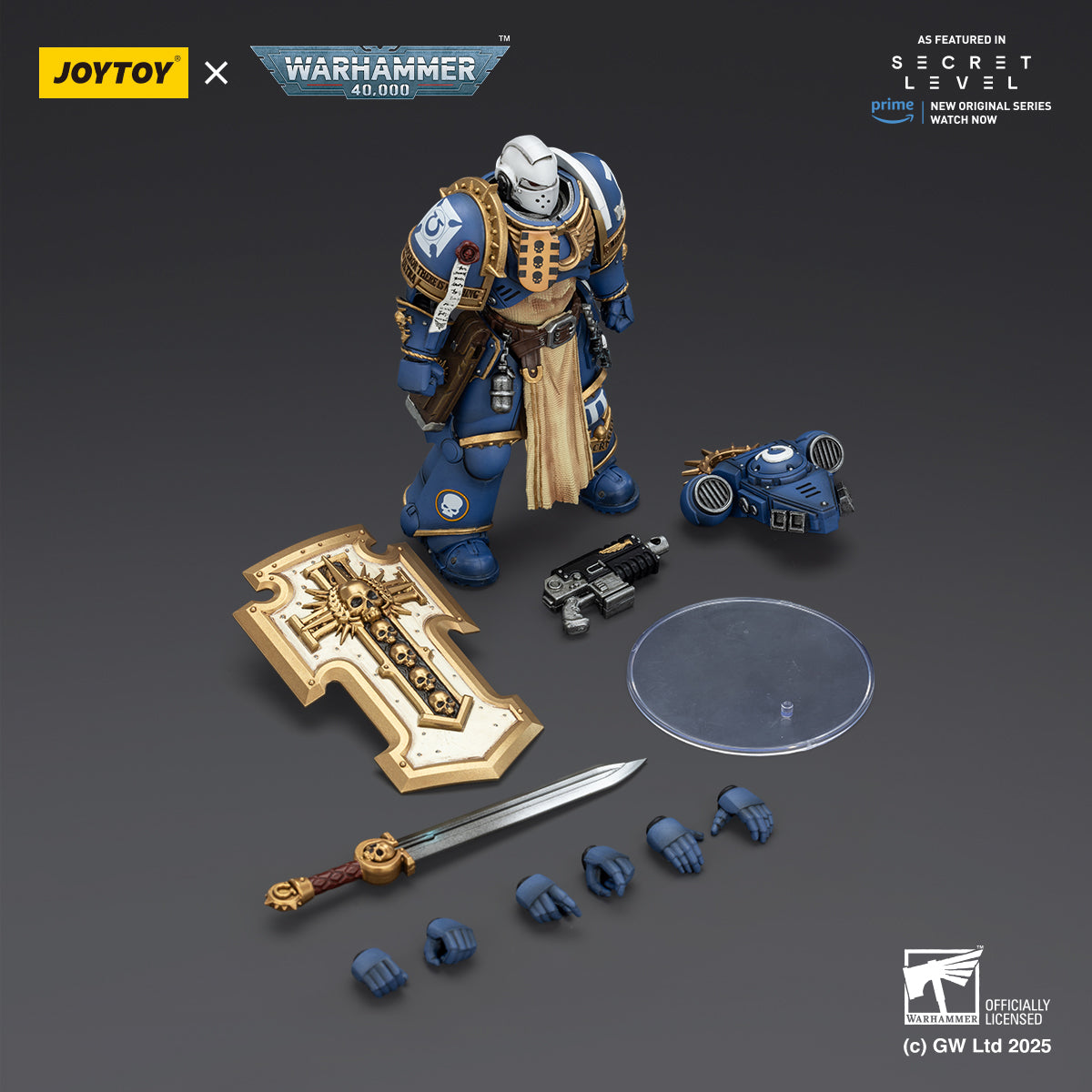 JOYTOY Warhammer 40,000 - Ultramarines Secret Lair Titus Squad Full 4-Piece Set