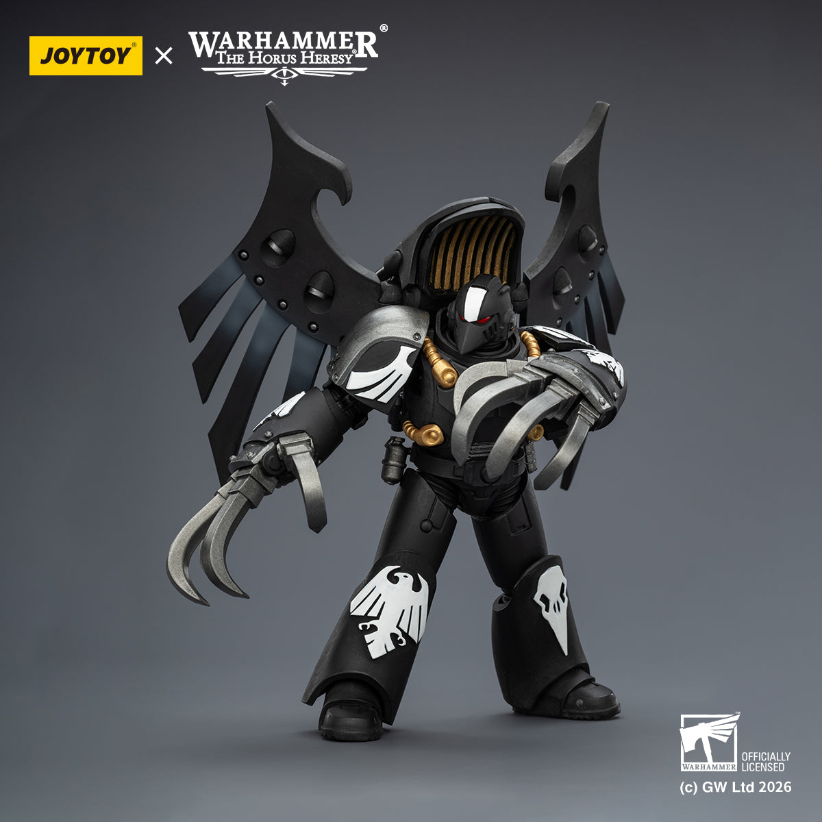 JOYTOY Warhammer The Horus Heresy - Raven Guard Dark Fury, Chooser of the Slain with Raven's Talon claws