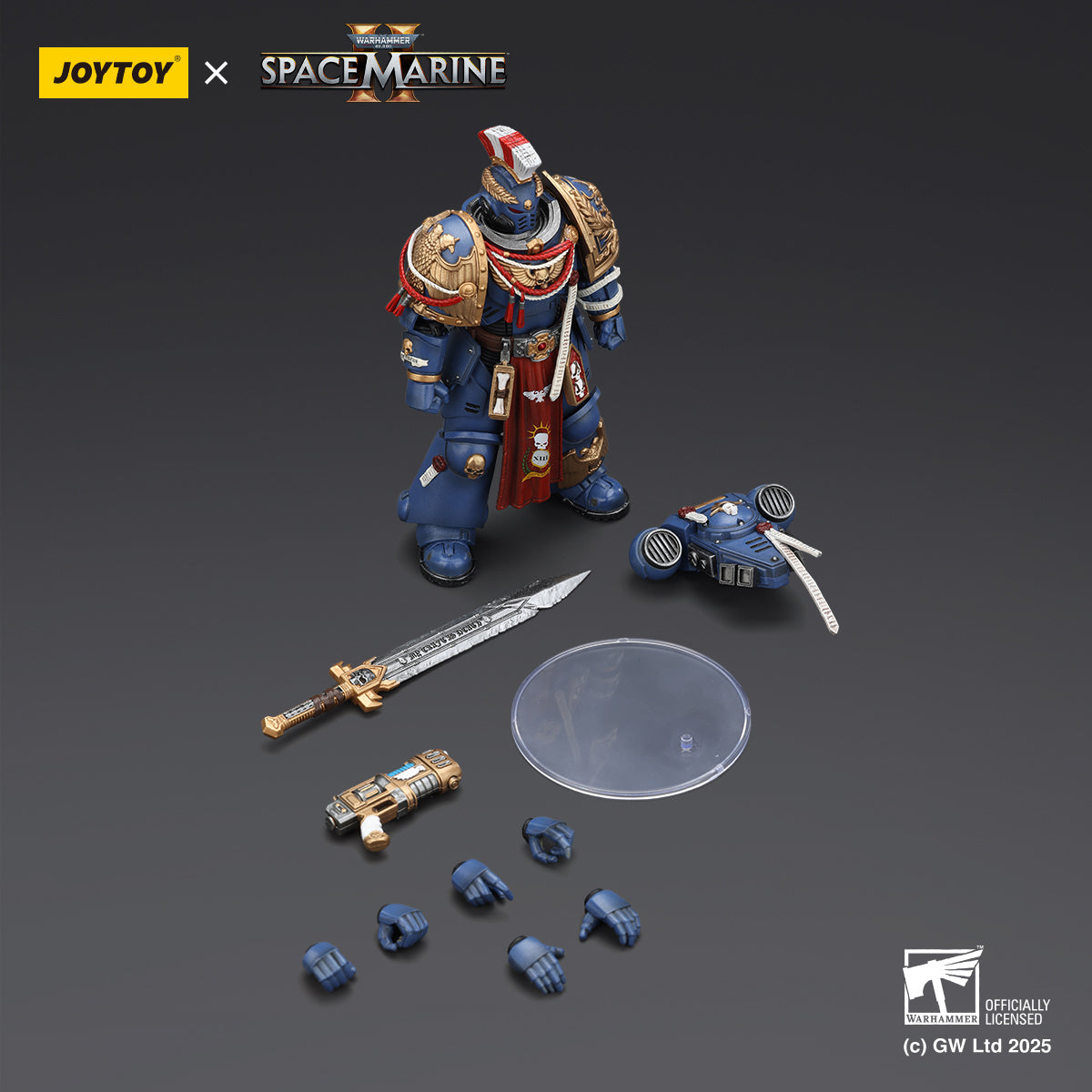 JOYTOY Warhammer 40,000: Space Marine 2 Ultramarines Relic Armour Veterans Squad (Set of 3)