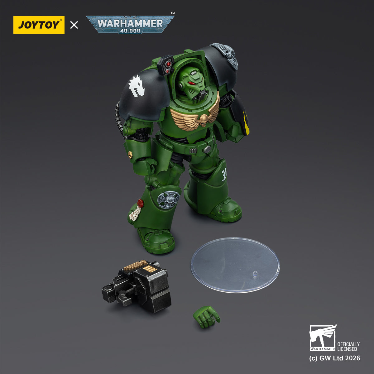 JOYTOY Warhammer 40,000 - Salamanders Terminator Squad (3-Man Unit)