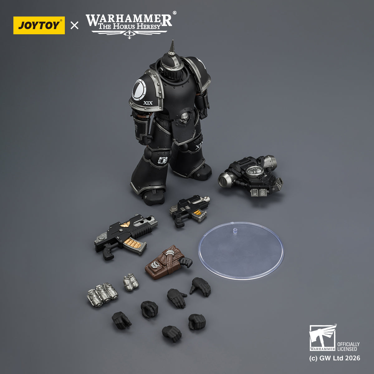 JOYTOY Warhammer The Horus Heresy - Raven Guard MK III Tactical Legionary with Bolter and Bolt Pistol