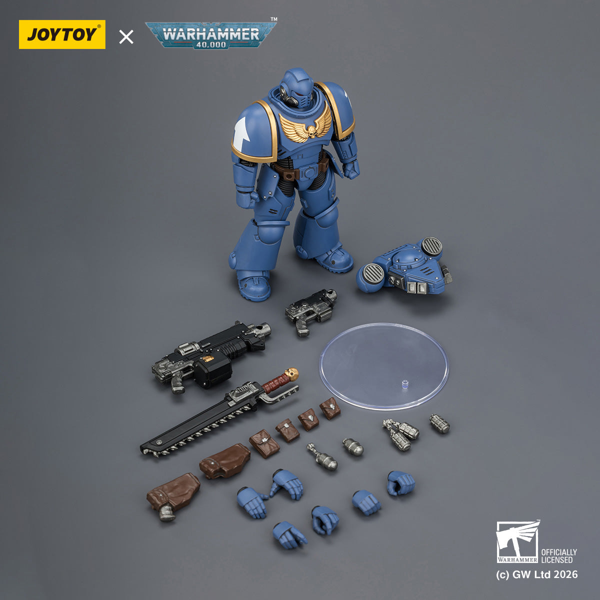 JOYTOY Warhammer 40,000 - Intercessor with Bolt Rifle, Bolt Pistol and Chainsword