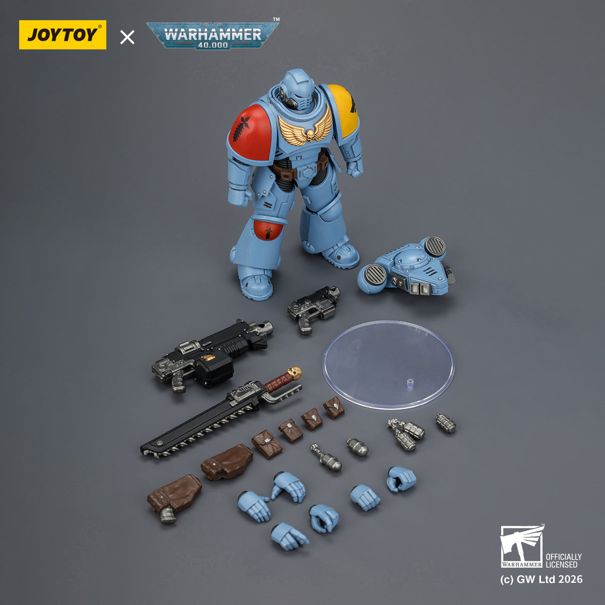 JOYTOY Warhammer 40,000 - Intercessor with Bolt Rifle, Bolt Pistol and Chainsword
