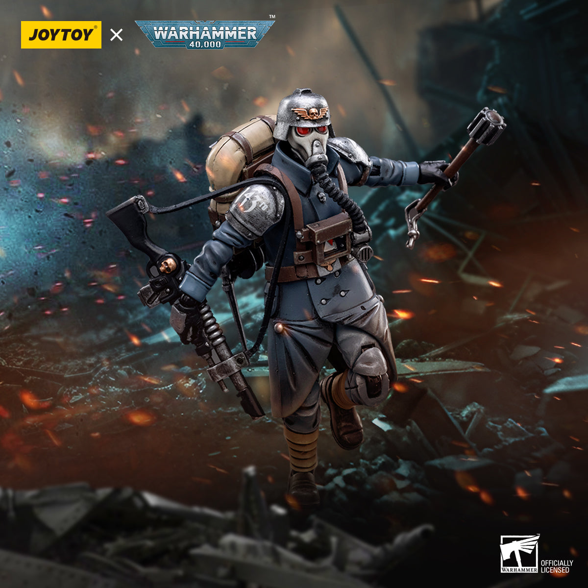 JOYTOY Warhammer 40,000 - Astra Militarum Death Korps of Krieg Veteran Squad