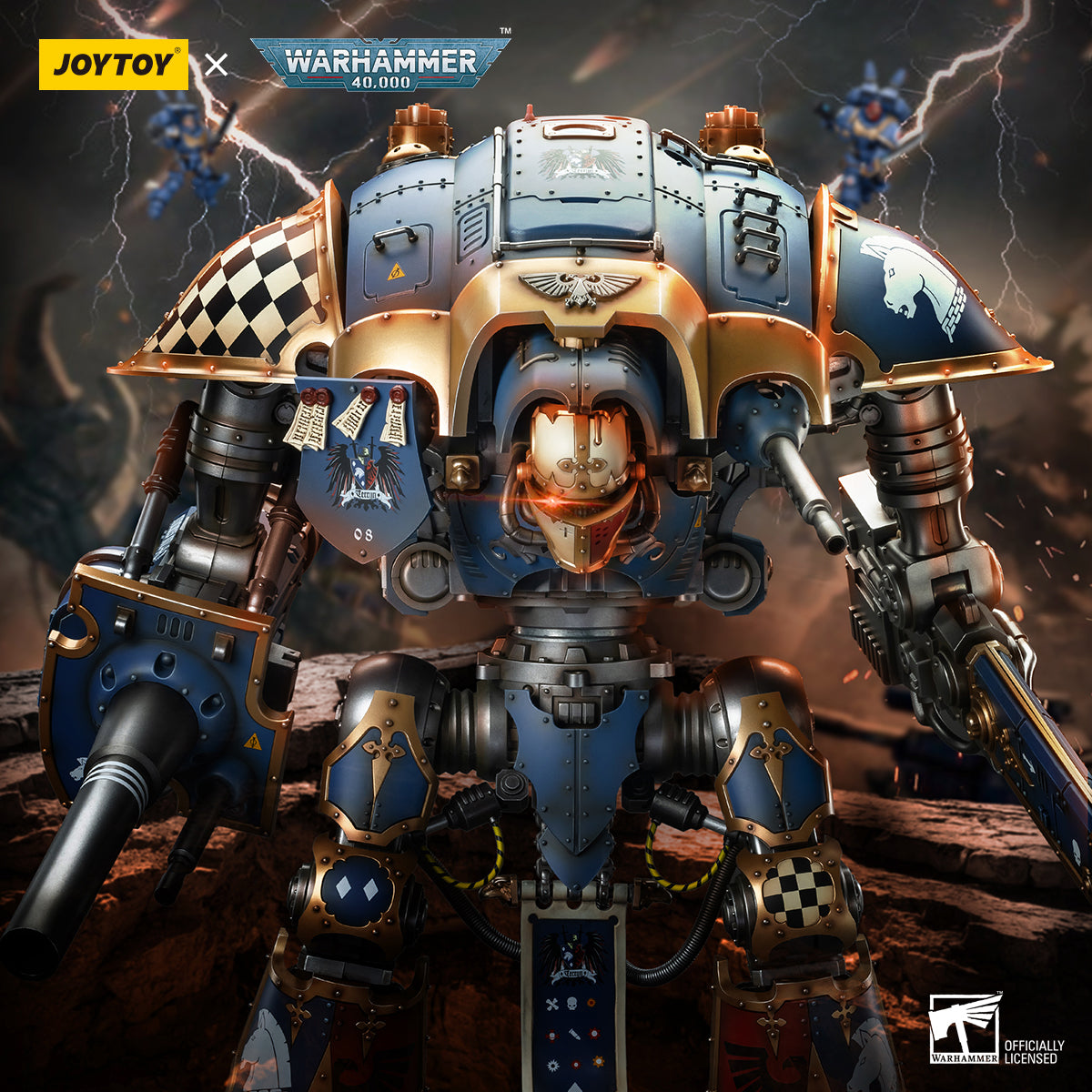 JOYTOY Warhammer 40,000 - Imperial Knights House Terryn Knight Paladin