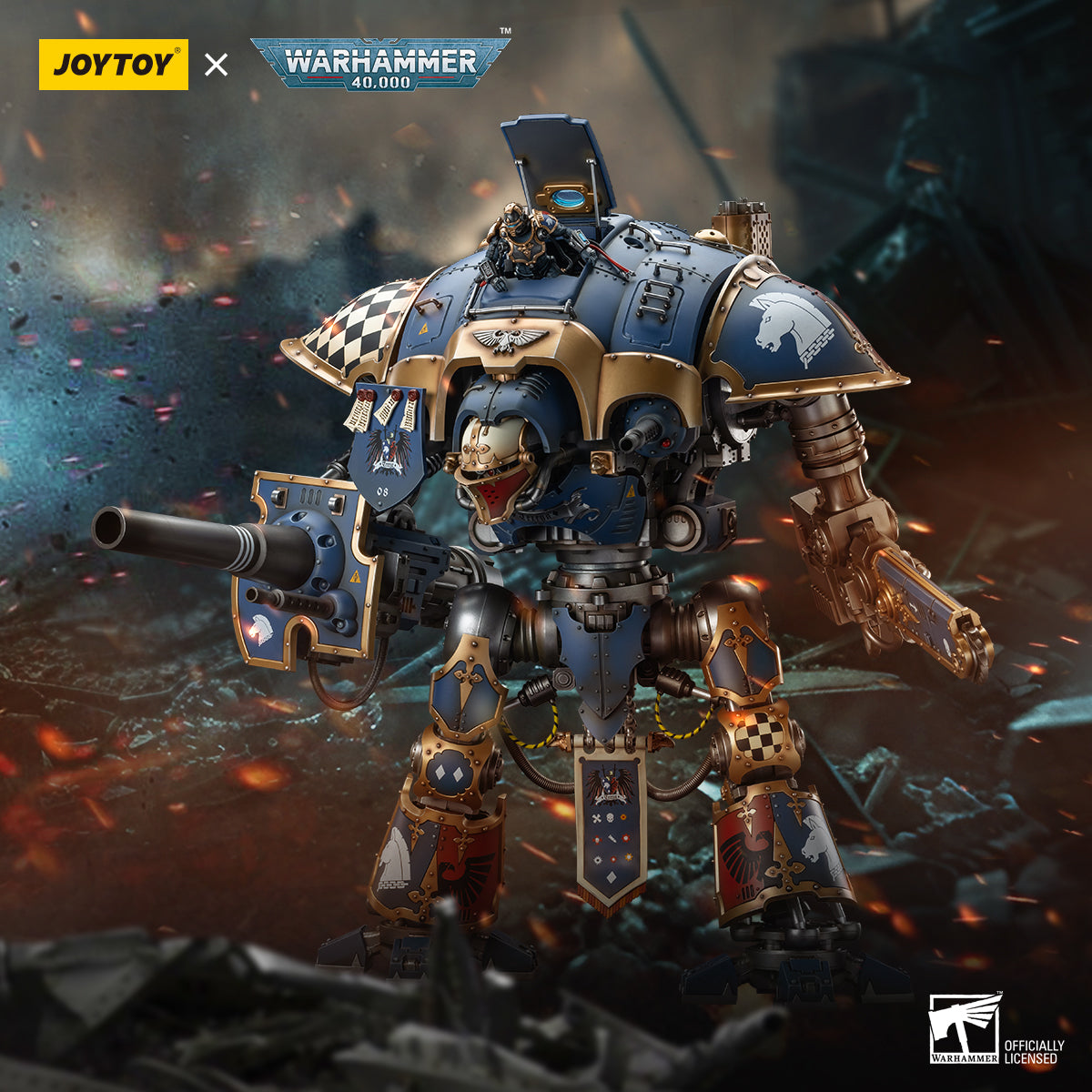 JOYTOY Warhammer 40,000 - Imperial Knights House Terryn Knight Paladin