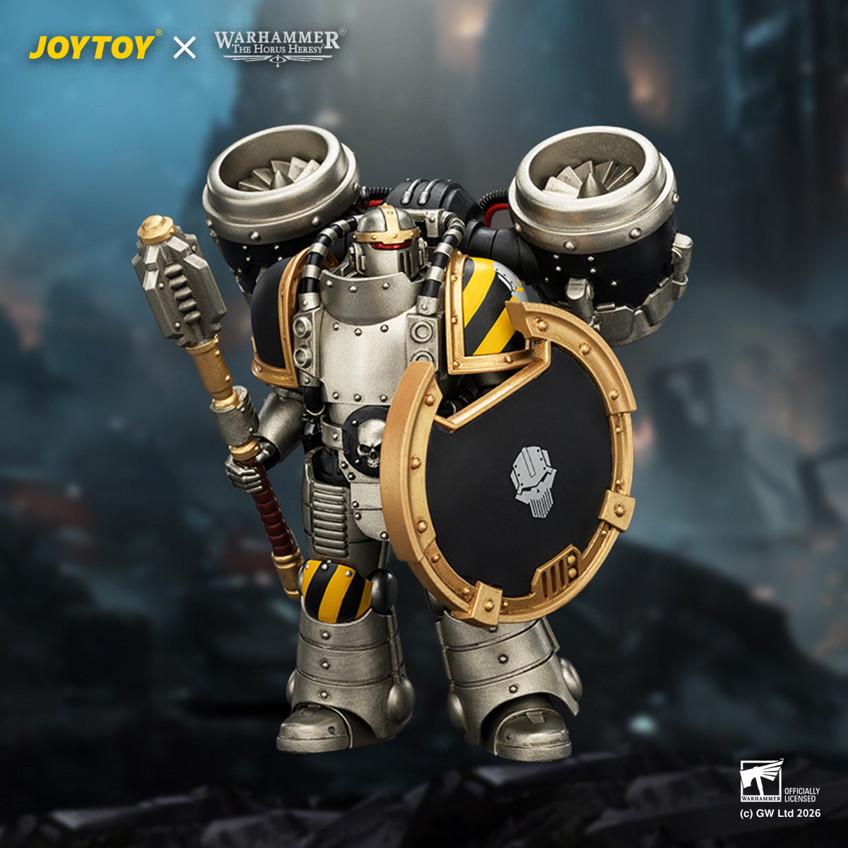 JOYTOY Warhammer The Horus Heresy - Iron Warriors MkII Assault Squad Set (3 Figures)