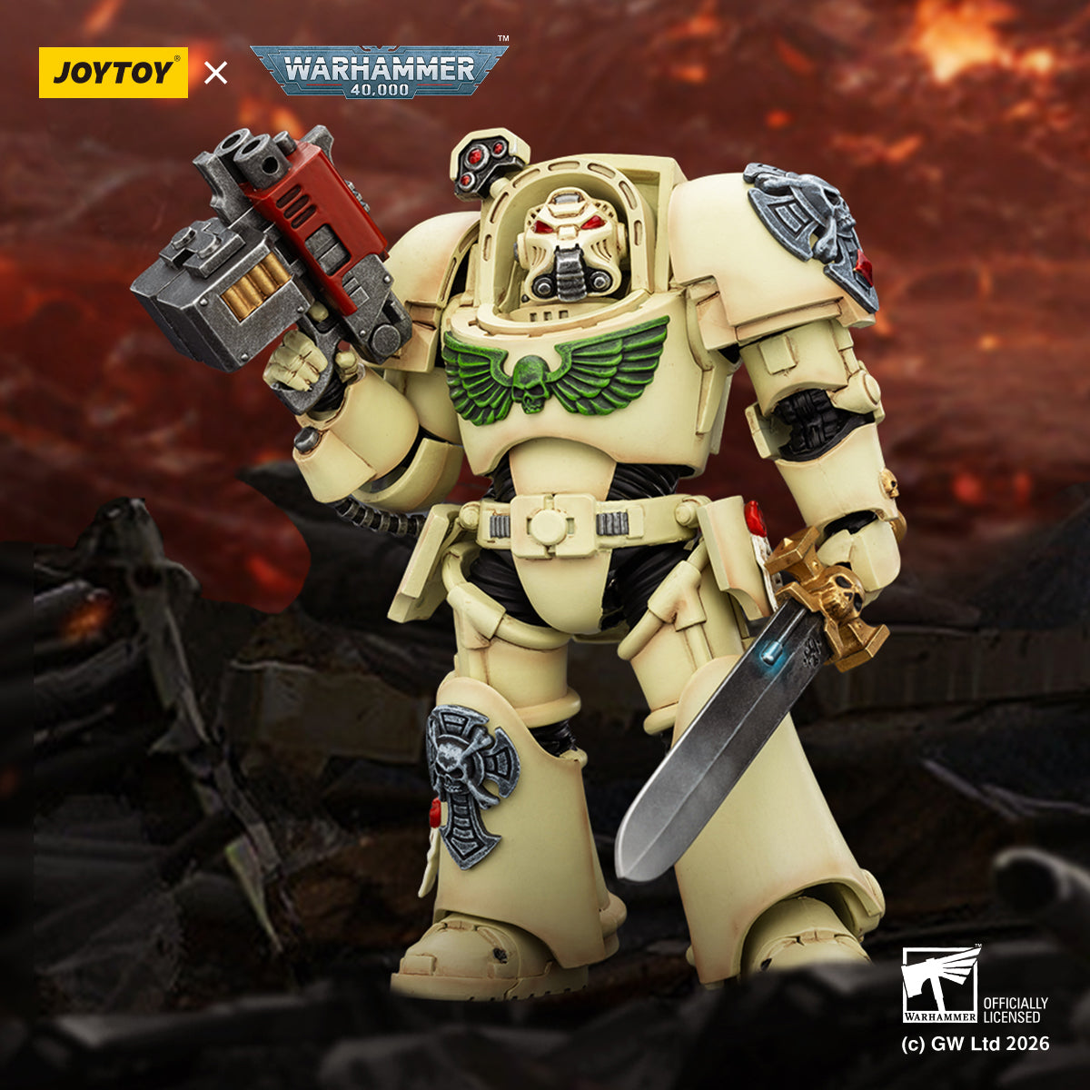 JOYTOY Warhammer 40,000 - Dark Angels Terminator Squad (3-Man Unit)