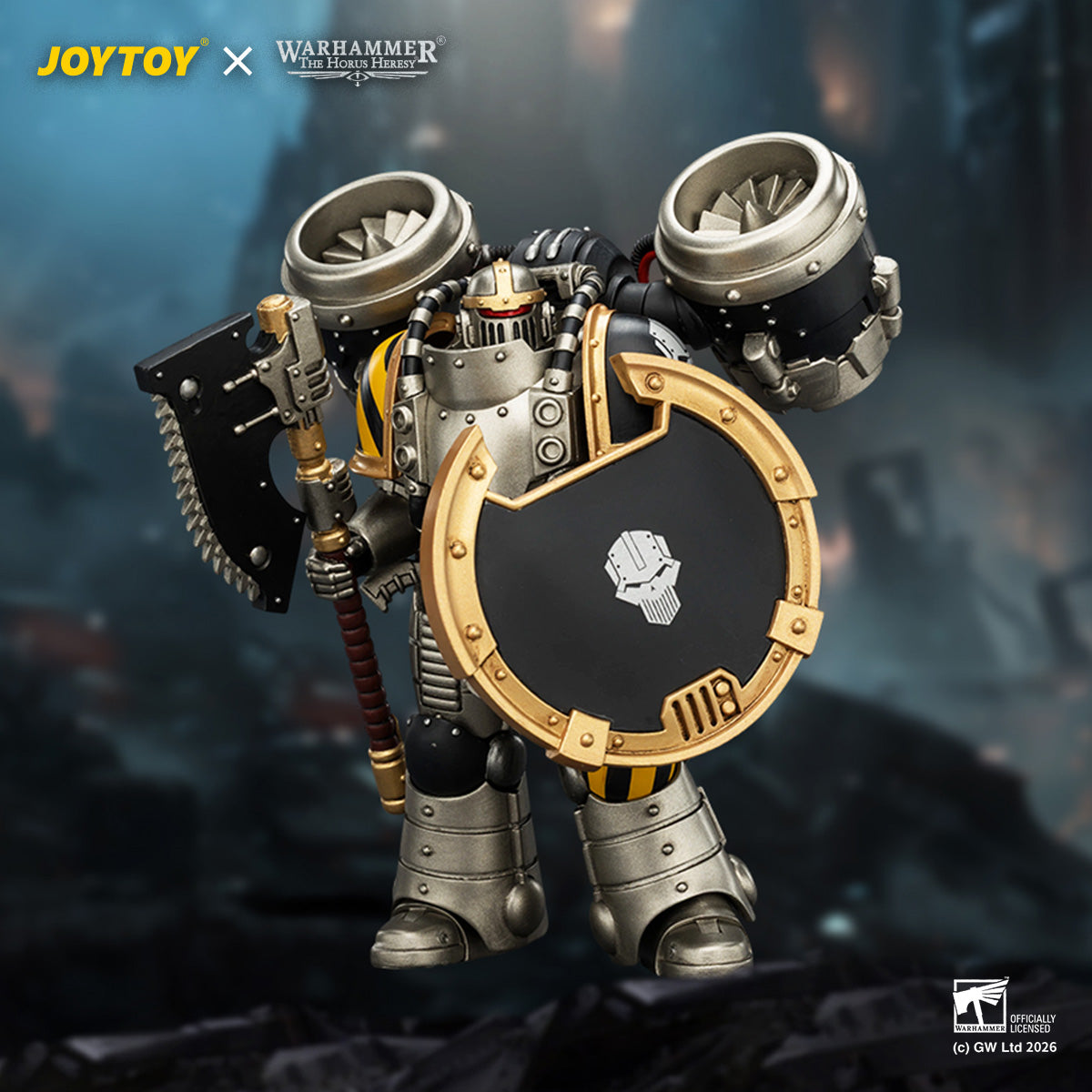 JOYTOY Warhammer The Horus Heresy - Iron Warriors MkII Assault Squad Set (3 Figures)