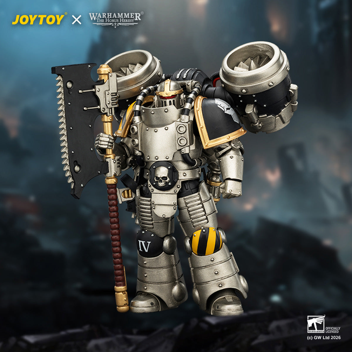 JOYTOY Warhammer The Horus Heresy - Iron Warriors MkII Assault Squad Set (3 Figures)