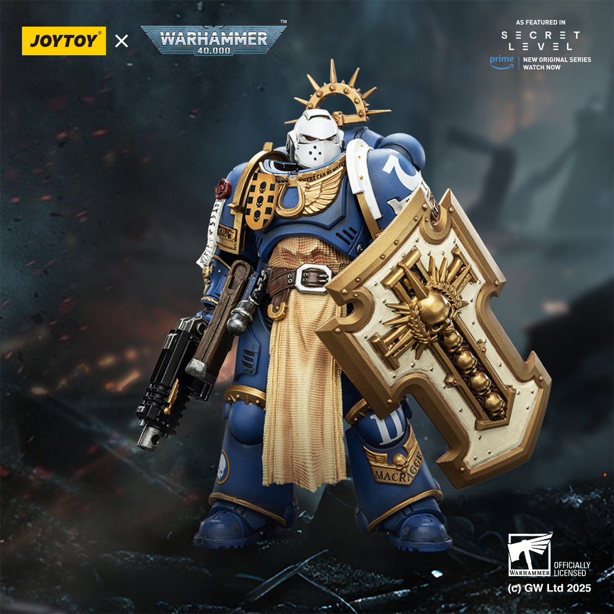 JOYTOY Warhammer 40,000 - Ultramarines Secret Lair Titus Squad Full 4-Piece Set
