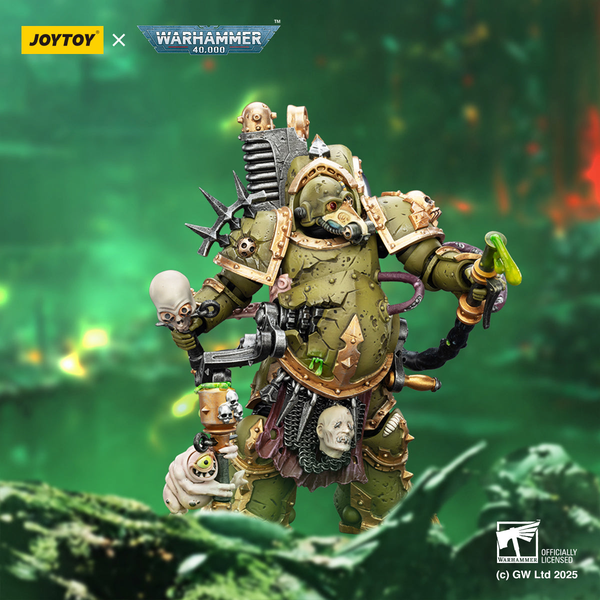 JOYTOY Warhammer 40,000 - Death Guard Foul Blightspawn with Plague Sprayer