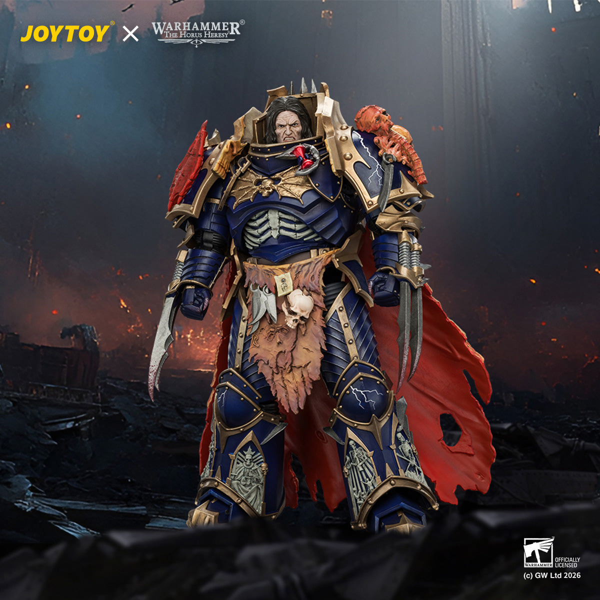 JOYTOY Warhammer The Horus Heresy -Night Lords Konrad Curze Primarch of the Night Lords Legion