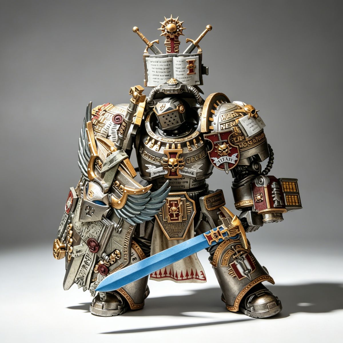 Grey Knights Supreme Grand Master Terminator with Sword and Shield โ Custom Repaint