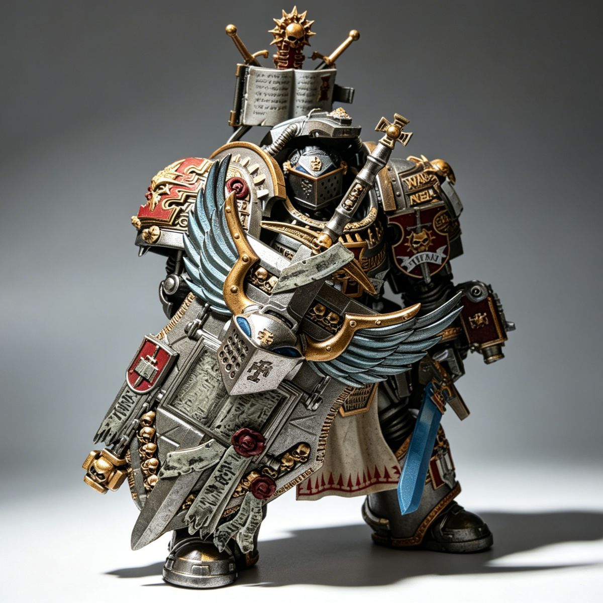 Grey Knights Supreme Grand Master Terminator with Sword and Shield โ Custom Repaint