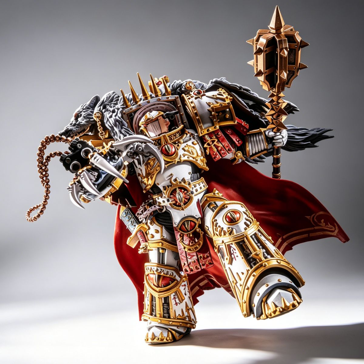 Sons of Horus Warmaster Horus Lupercal Albino Repaint – Custom Repaint