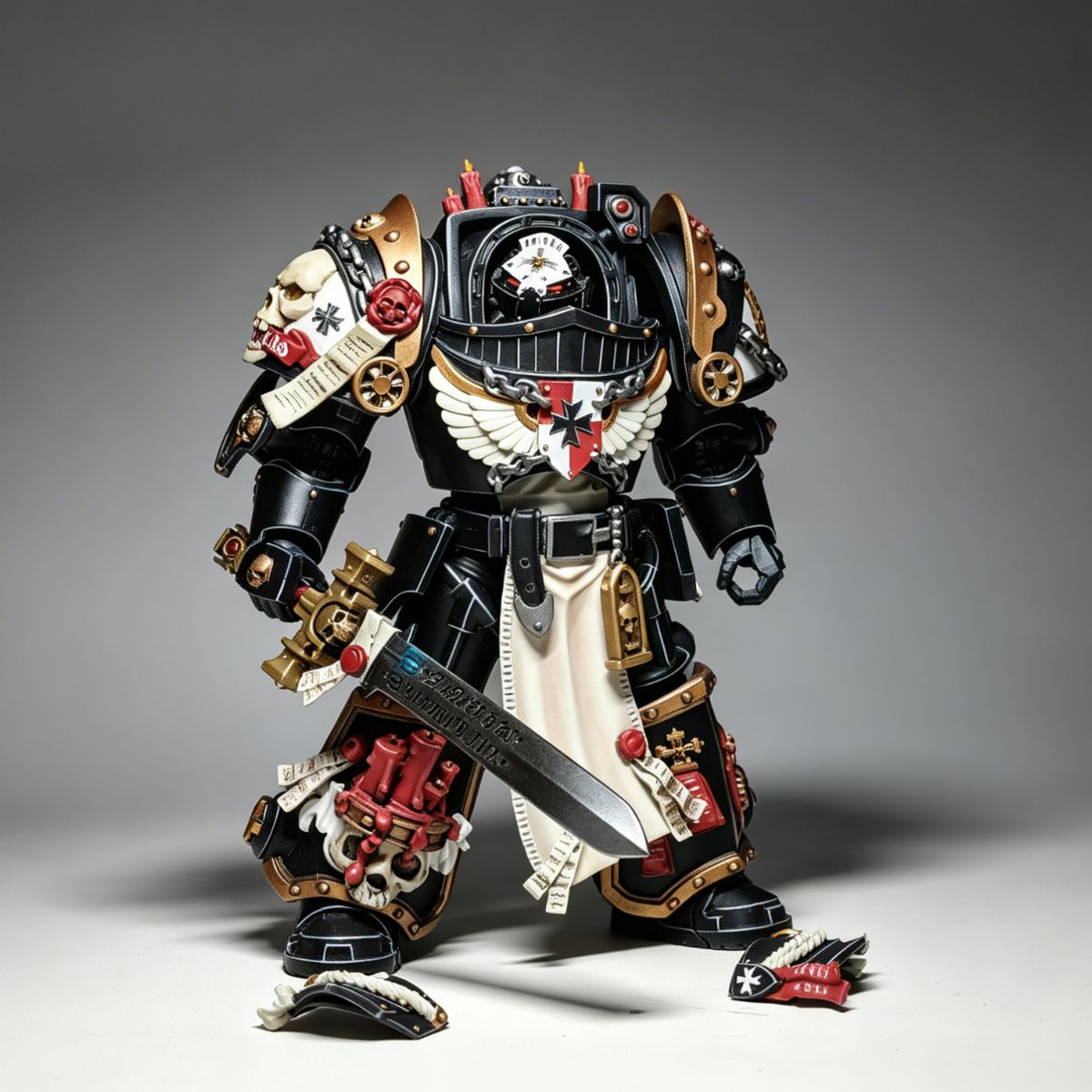 Black Templars Marshal in Terminator Armor โ Custom Repaint
