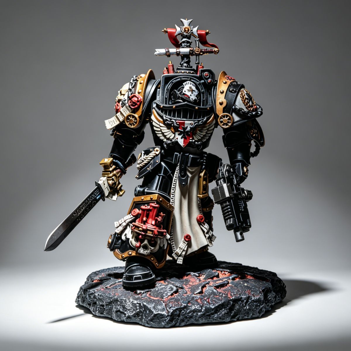 Black Templars Marshal in Terminator Armor – Custom Repaint