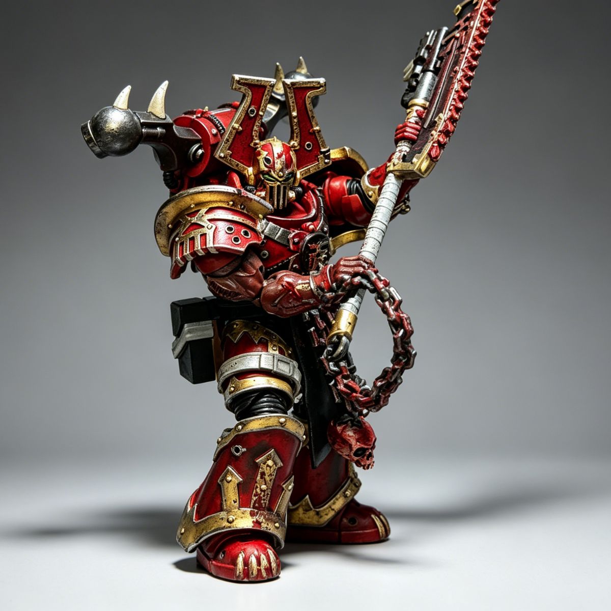 World Eaters Khorne Berzerker โ Battle-Worn Custom Repaint