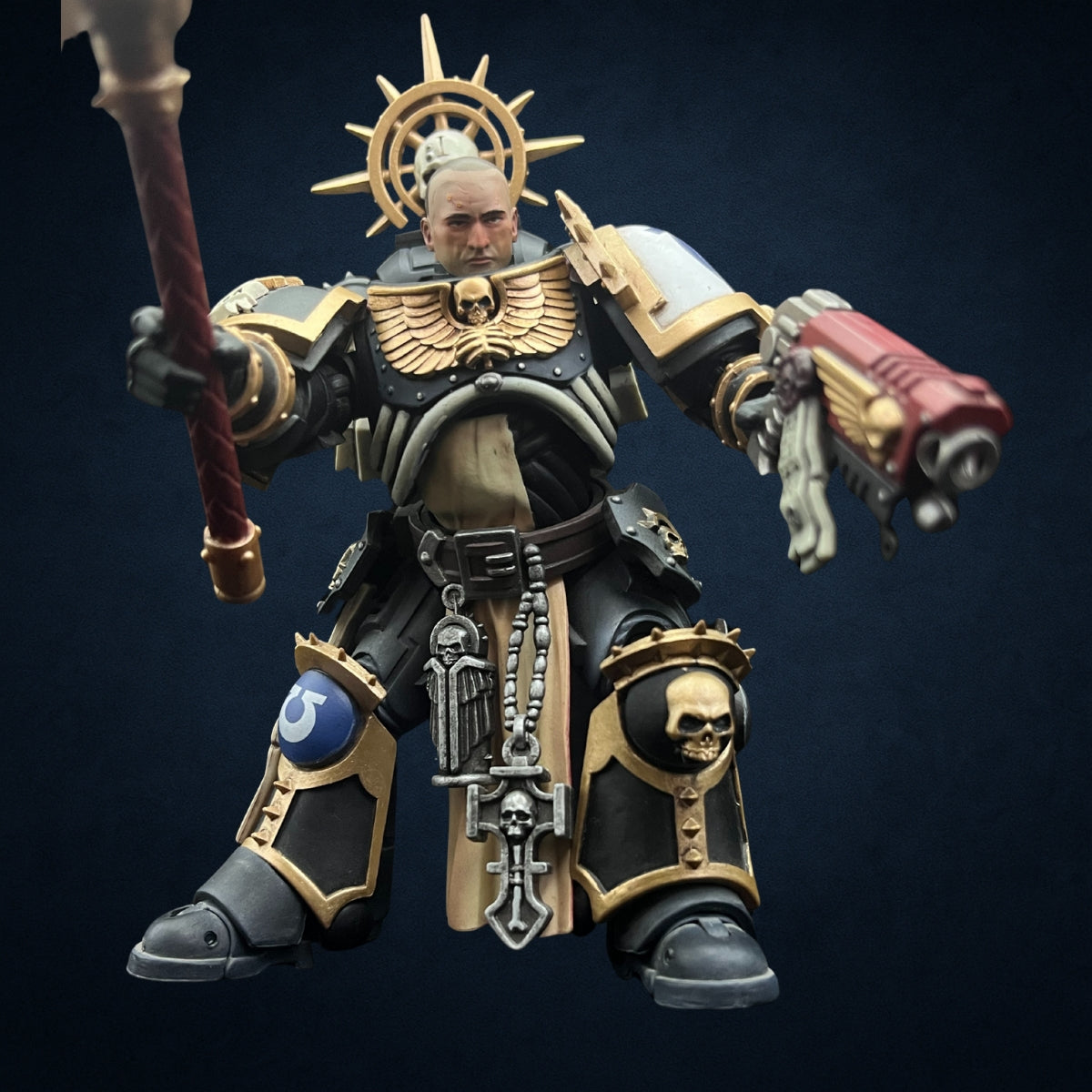 Ultramarines Leandros Head Sculpt โ Upgrade Part